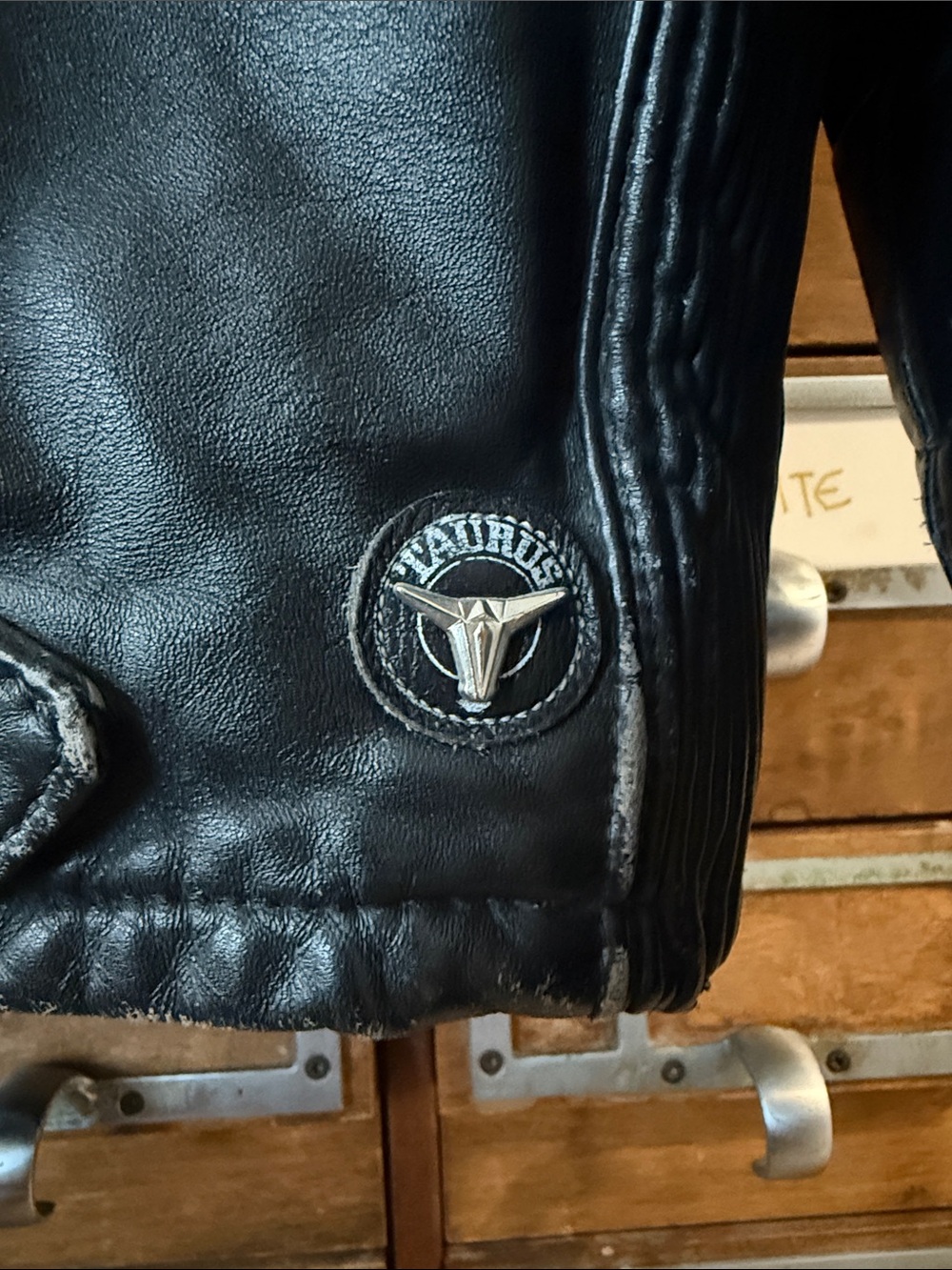 Taurus Leather Biker Racing Jacket Men’s - Picture 2 of 12